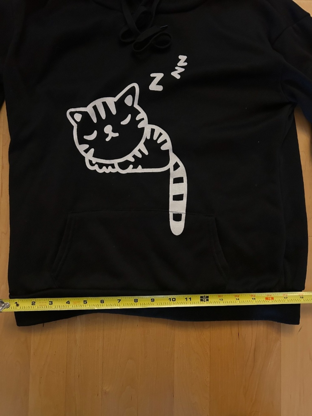Sleepy cat hoodie with cat ears | Kids XL - Picture 3 of 7